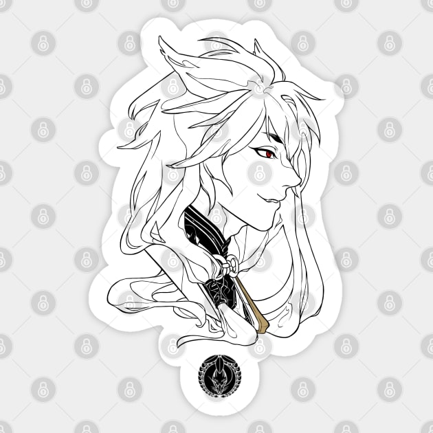 Kogitsunemaru Sticker by gratjia